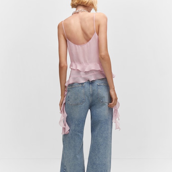 Mango Pink Chiffon Ruffle Too - Picture 2 of 11